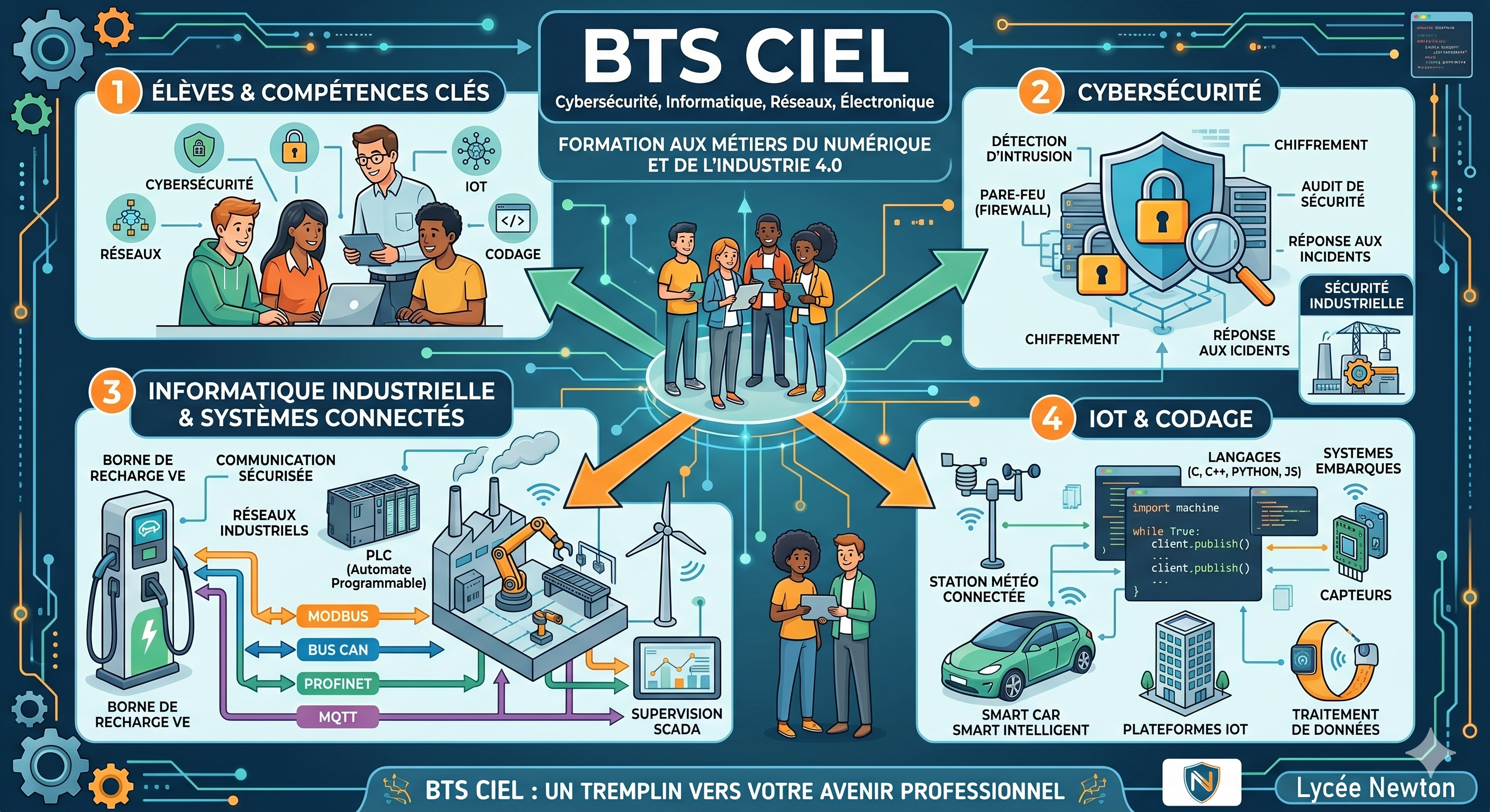 BTS CIEL — Cybersécurité, Informatique, Réseaux, Électronique